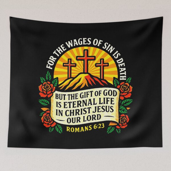Item preview, Romans 6:23 For The Wages Of Sin Is Death designed and sold by plushism.