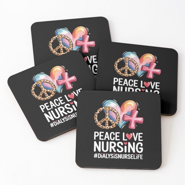 Item preview, Peace Love Nursing Stethoscope Dialysis Nurse Life designed and sold by gourpmerzihd.