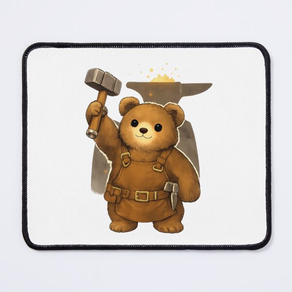 Item preview, Bear Blacksmith – Cozy Medieval Forest Hero designed and sold by CraftLum.