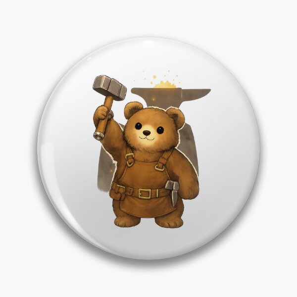 Item preview, Bear Blacksmith – Cozy Medieval Forest Hero designed and sold by CraftLum.