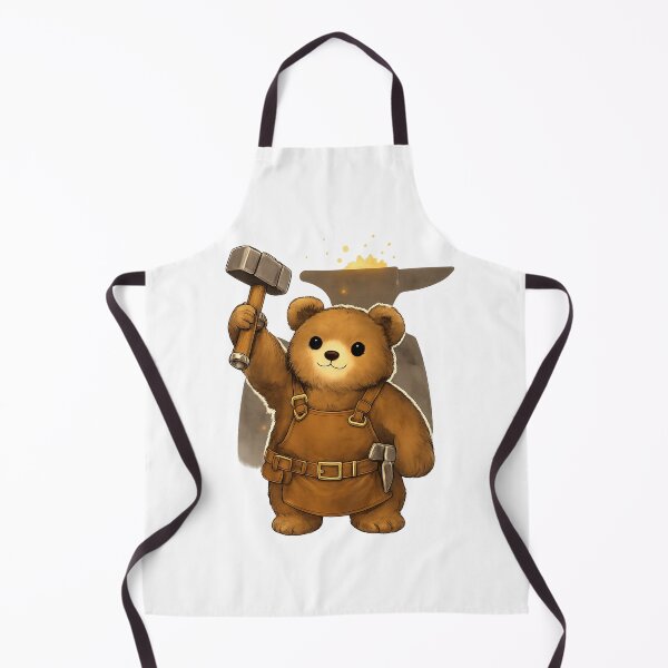 Item preview, Bear Blacksmith – Cozy Medieval Forest Hero designed and sold by CraftLum.