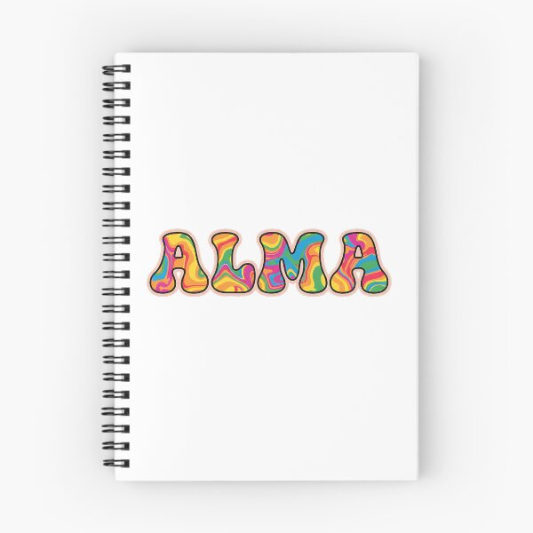 Item preview, ❤️ Alma Personalized Name Wavy Retro Shirt, Coffee Mug, Sticker Gift designed and sold by HelixPedia.