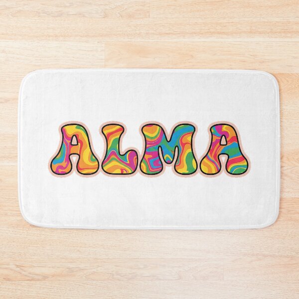 Item preview, ❤️ Alma Personalized Name Wavy Retro Shirt, Coffee Mug, Sticker Gift designed and sold by HelixPedia.
