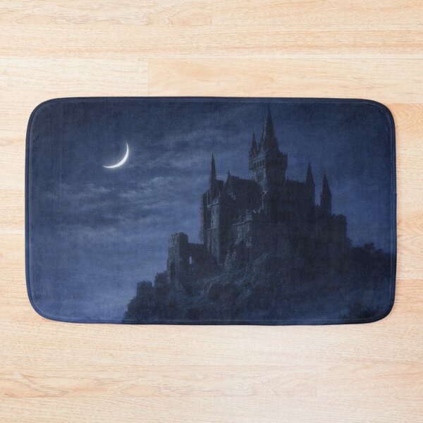 Item preview, Dark Gothic Castle at Night – Fantasy Moonlight Landscape designed and sold by Visualynx.