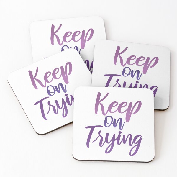 Item preview, Keep on trying motivational words designed and sold by Innet.