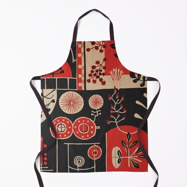 Item preview, Geometric Botanical Folk Illustration Retro Abstract Botanical Composition designed and sold by TeutaDesings.