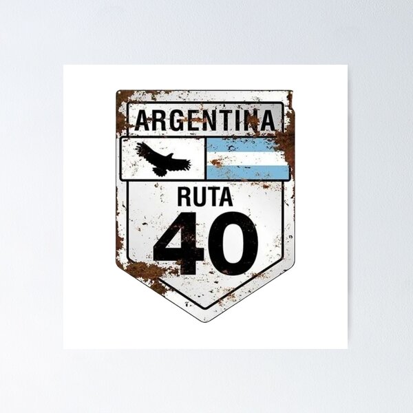 Item preview, Argentina Ruta Road Trip 40 Road Sign designed and sold by Oniyasha.