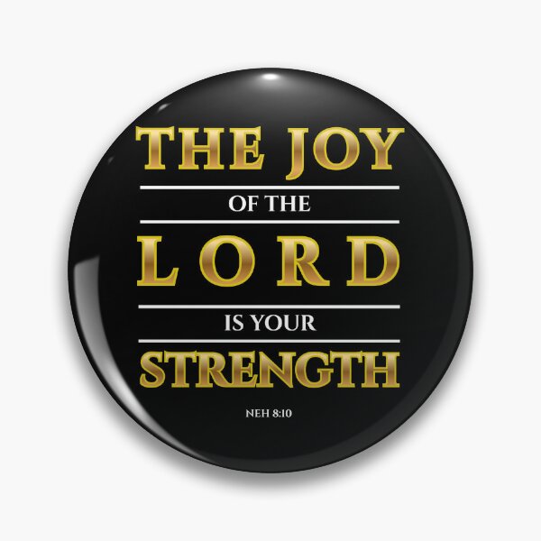 Item preview, Nehemiah 8:10 Bible Verse Gold Typography (KJV) designed and sold by Clothed in Scripture.
