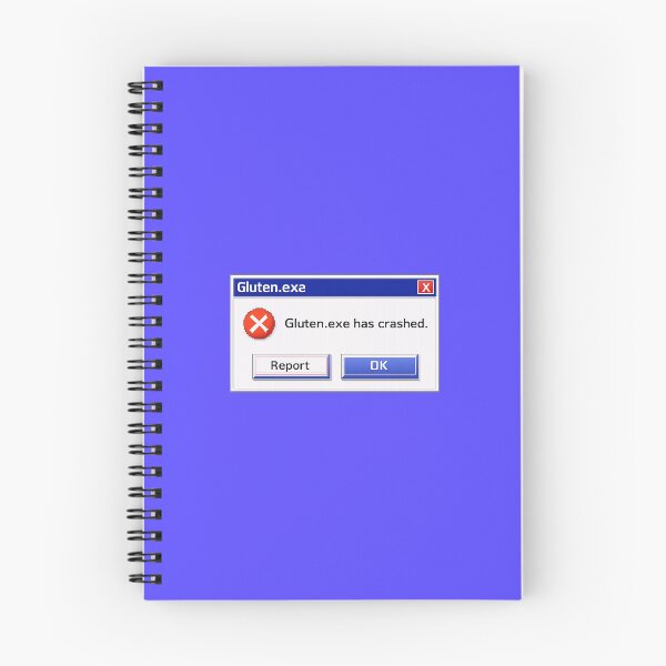 Item preview, Gluten.exe Has Crashed – Old Computer Pop-Up | Funny Gluten Free Tech Parody Design designed and sold by My Gluten Free Life UK.