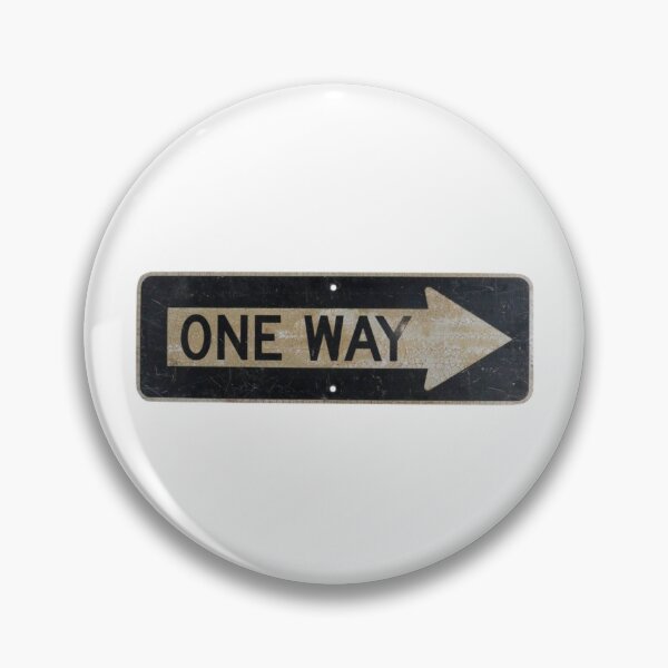 Item preview, One Way Road Sign Vintage designed and sold by Oniyasha.