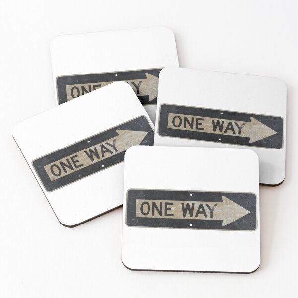 Item preview, One Way Road Sign Vintage designed and sold by Oniyasha.