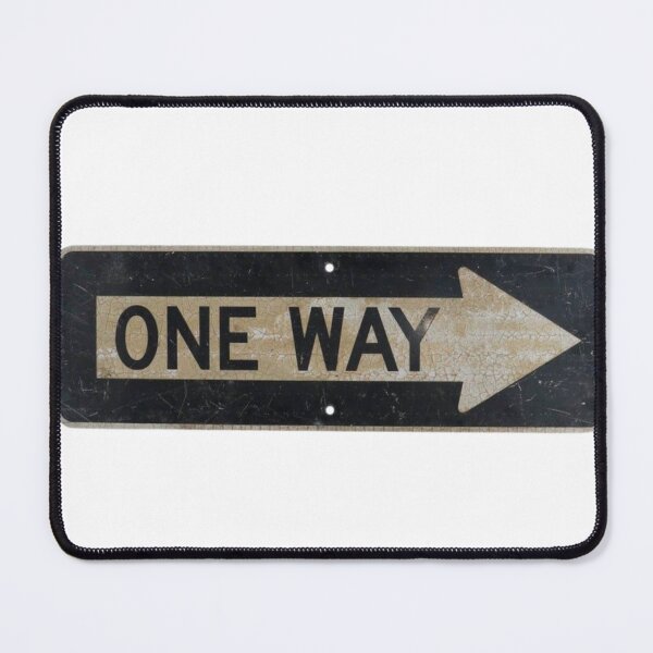 Item preview, One Way Road Sign Vintage designed and sold by Oniyasha.