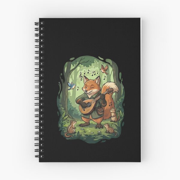 Item preview, Whimsical Fox Bard Playing Mandolin Forest Animals designed and sold by k3rstman1.