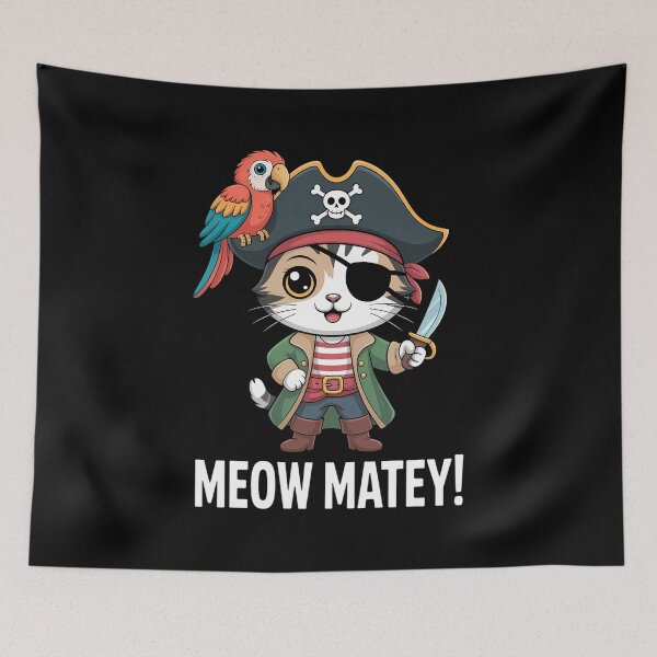 Item preview, Pirate Cat Cute Kitten designed and sold by lilensgavadur.