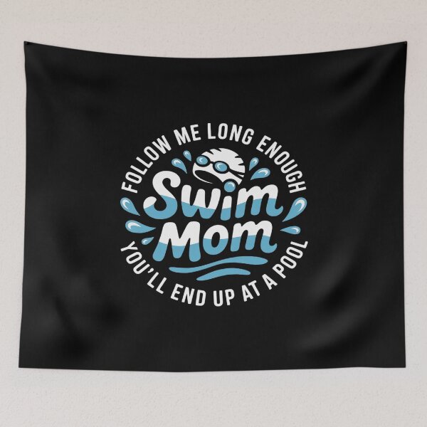 Item preview, Funny Swimmer Mom On Mother's Day Women's Black Swim Mom  designed and sold by RoyTill0Art.