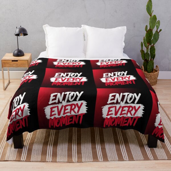 Item preview, Enjoy Every Moment – Bold Motivational Quote for a Powerful Mindset designed and sold by PixelVibe782.
