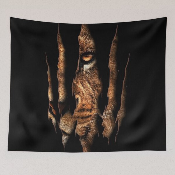 Item preview, Ferocious Lion Claw Ripped Darkness Wildlife Predator Power Art Design designed and sold by BestDetailer.