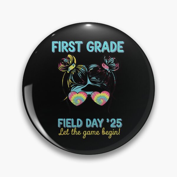 Item preview, First Grade Field Day 2025 Game Begin Messy Bun Teacher Kids designed and sold by RsFilsingerArt.