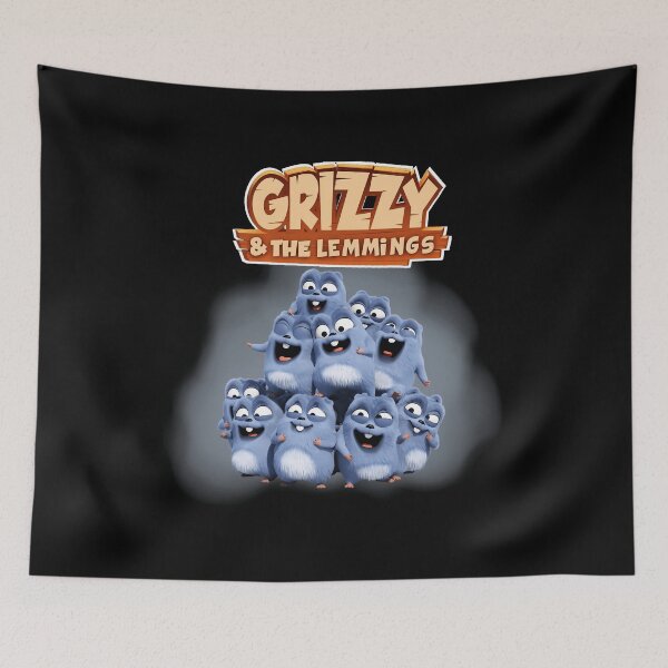 Item preview, Grizzy And The Lemmings Big Crowd designed and sold by thunderr299.