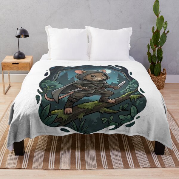 Item preview, Fantasy Mouse Rogue Assassin Forest Night designed and sold by k3rstman1.