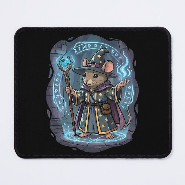 Item preview, Cute Mouse Wizard Arcane Magic Fantasy RPG designed and sold by k3rstman1.