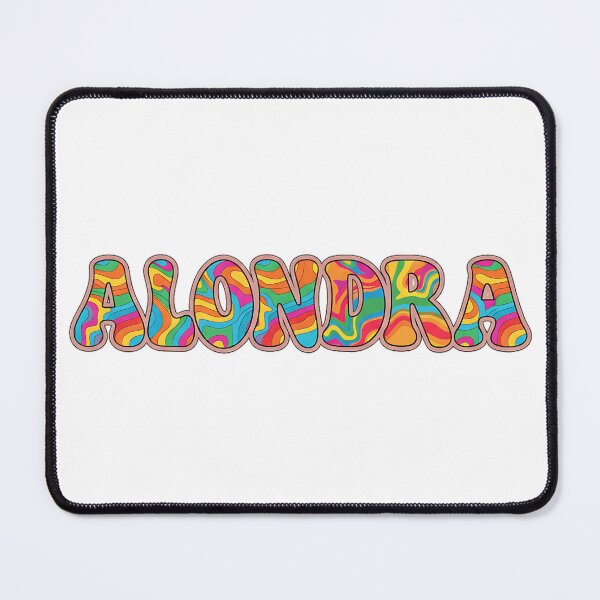 Item preview, ❤️ Alondra Personalized Name Wavy Retro Shirt, Coffee Mug, Sticker Gift designed and sold by HelixPedia.