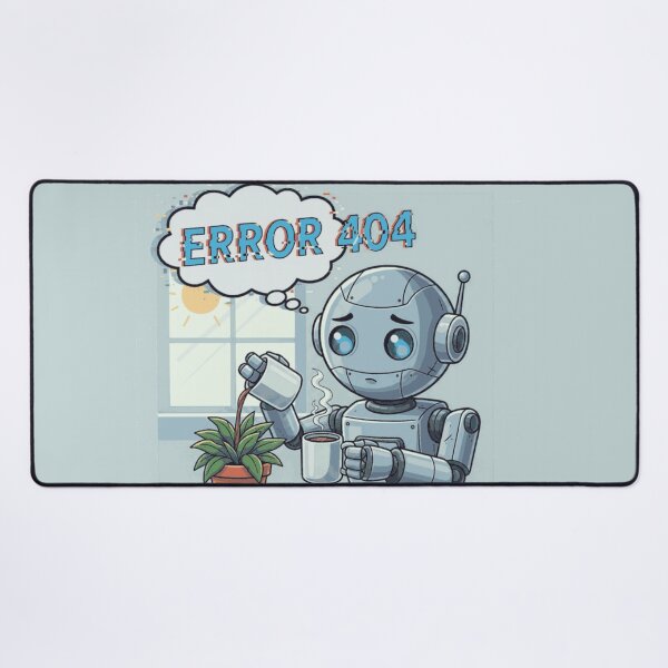 Item preview, Relatable Error 404 Robot Coffee Digital Art designed and sold by MartinxMarie.