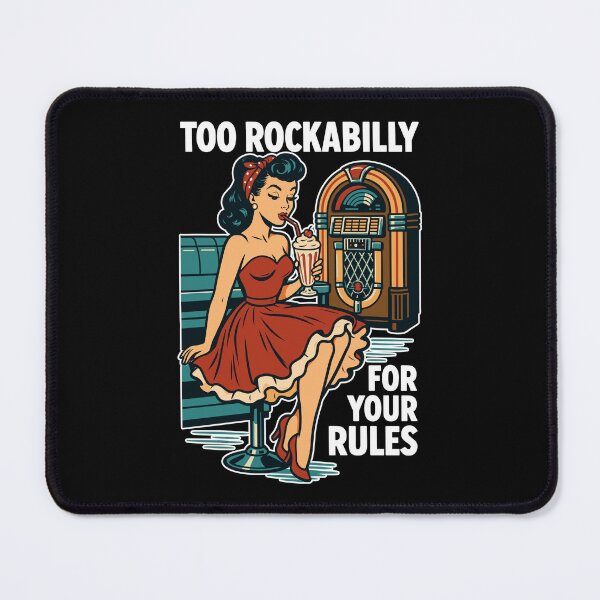 Item preview, Rockabilly rebel 50s diner jukebox retro designed and sold by Pineapple-Tree.