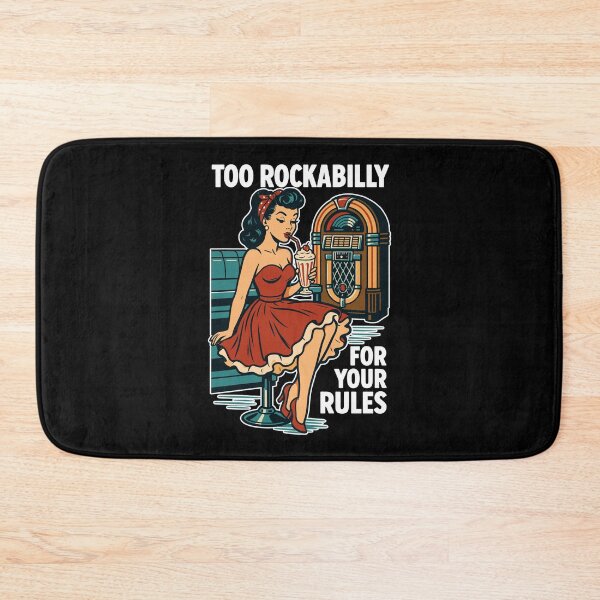 Item preview, Rockabilly rebel 50s diner jukebox retro  designed and sold by Pineapple-Tree.
