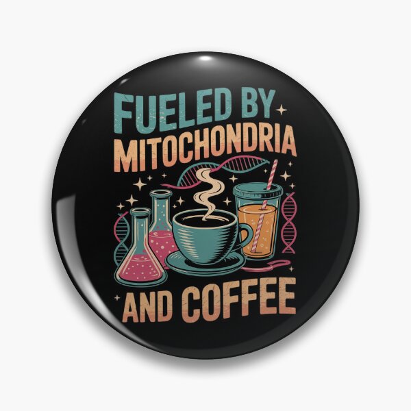 Item preview, Funny Biology Teacher Science Fueled By Mitochondria Coffee designed and sold by RsFilsingerArt.