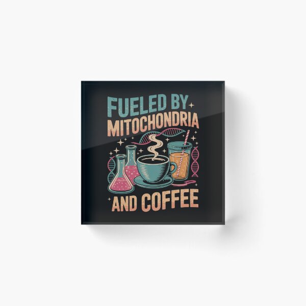 Item preview, Funny Biology Teacher Science Fueled By Mitochondria Coffee designed and sold by RsFilsingerArt.