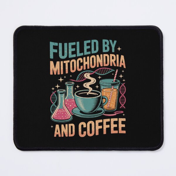 Item preview, Funny Biology Teacher Science Fueled By Mitochondria Coffee designed and sold by RsFilsingerArt.