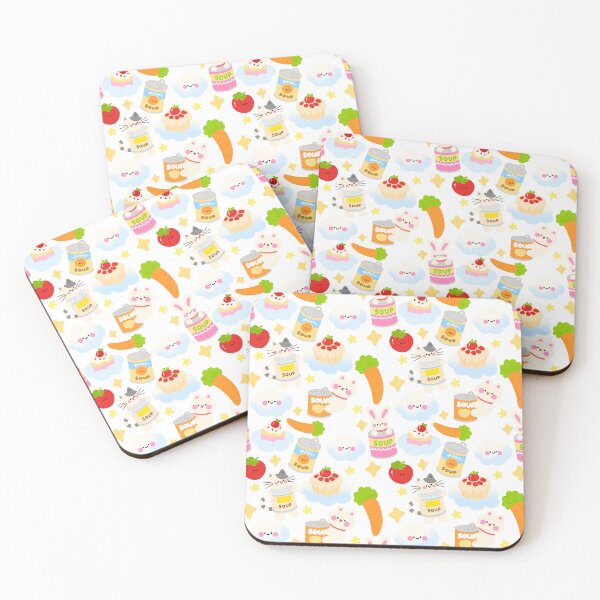 Item preview, Kawaii Canned Food Seamless  designed and sold by KJackArtwork.