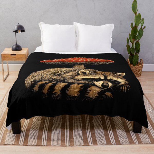Item preview, Raccoon Opossum Cottagecore Aesthetic Under The Mushroom designed and sold by arzateiosumn.
