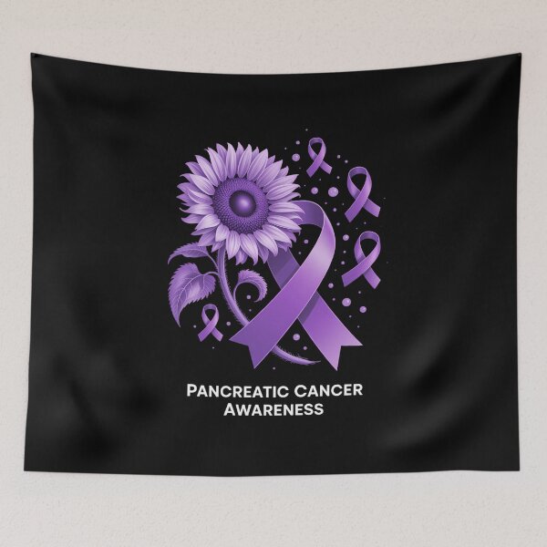 Item preview, Purple Ribbon Pancreatic Cancer Awareness designed and sold by lilensgavadur.
