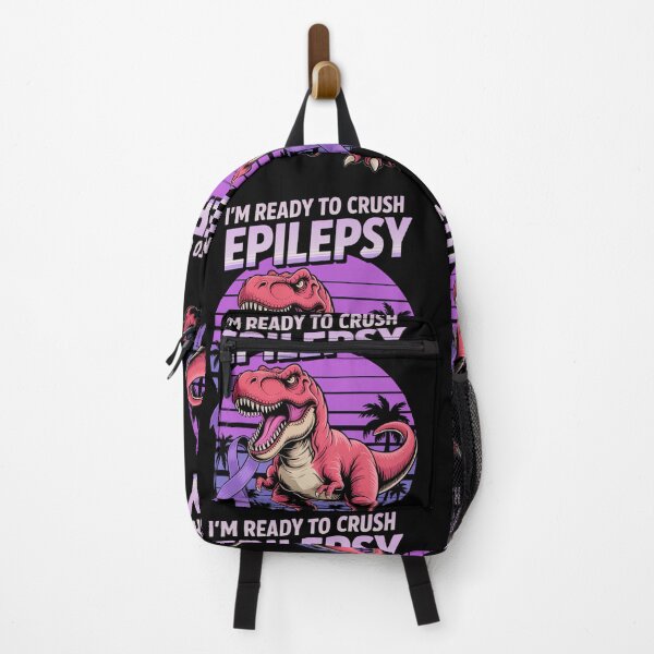 Item preview, Purple Ribbon Epilepsy Awareness Month Dinosaur designed and sold by lilensgavadur.