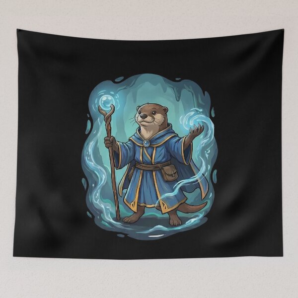 Item preview, Magical Otter Wizard Fantasy Character designed and sold by k3rstman1.
