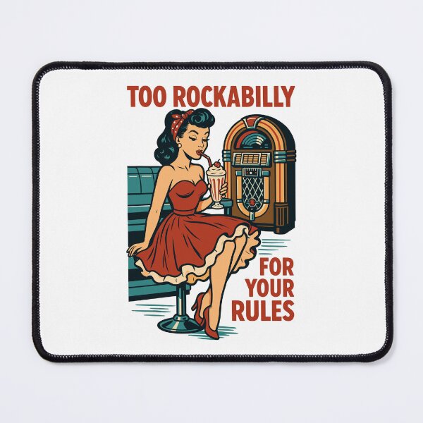 Item preview, Rockabilly rebel 50s diner jukebox retro designed and sold by Pineapple-Tree.