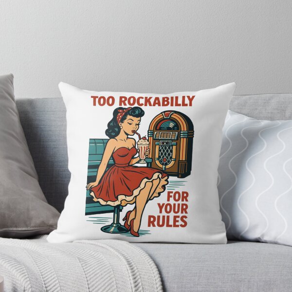 Item preview, Rockabilly rebel 50s diner jukebox retro  designed and sold by Pineapple-Tree.