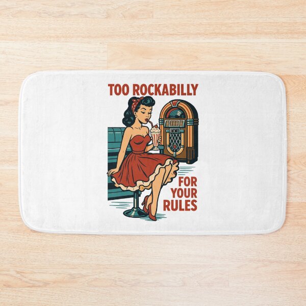 Item preview, Rockabilly rebel 50s diner jukebox retro  designed and sold by Pineapple-Tree.