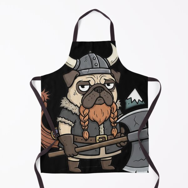 Item preview, Viking Pug Warrior With Ax Medieval Fantasy Art designed and sold by RebellDancer.