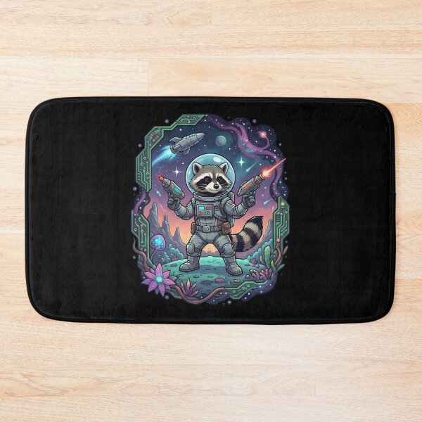 Item preview, Raccoon Astronaut Alien Planet Explorer Laser designed and sold by k3rstman1.