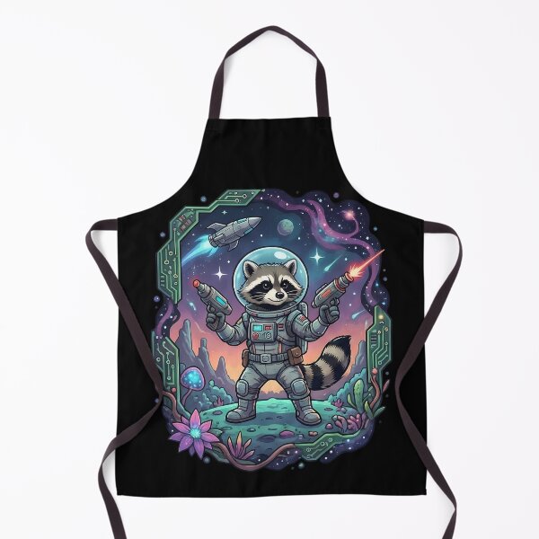 Item preview, Raccoon Astronaut Alien Planet Explorer Laser designed and sold by k3rstman1.