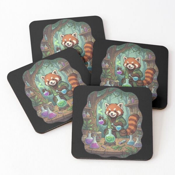 Item preview, Cute Red Panda Alchemist Potion Maker Fantasy designed and sold by k3rstman1.