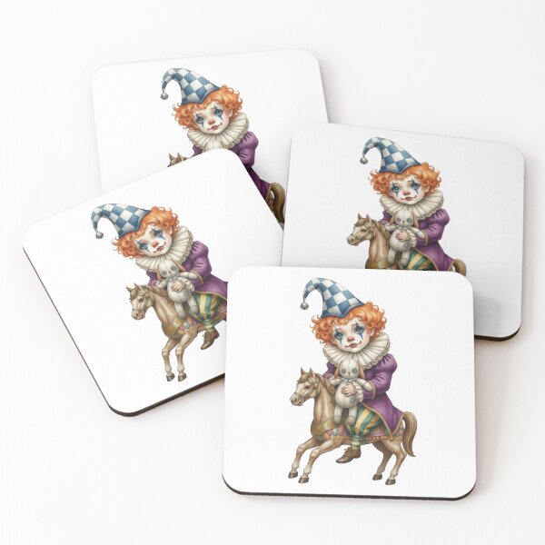 Item preview, Illustration of a small vintage clown with red hair designed and sold by CHRIST5000.