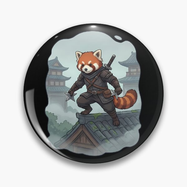 Item preview, Red Panda Ninja Warrior Japanese Stealth designed and sold by k3rstman1.