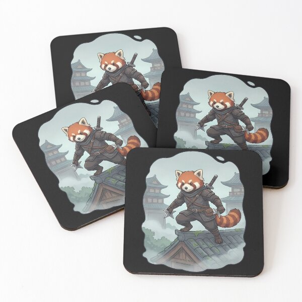 Item preview, Red Panda Ninja Warrior Japanese Stealth designed and sold by k3rstman1.