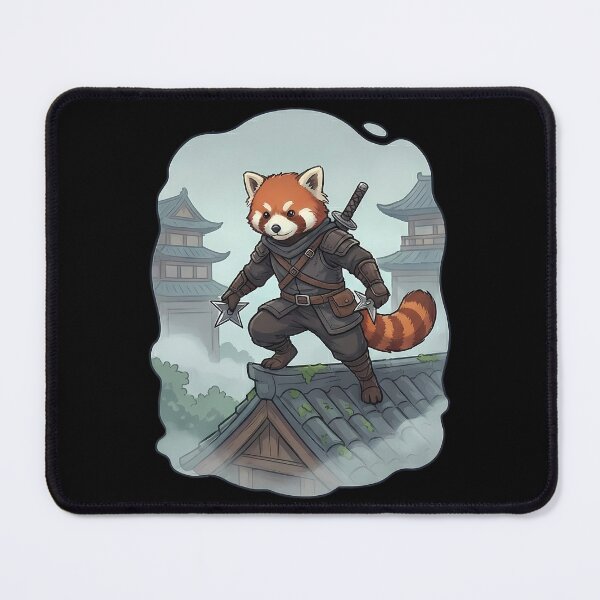 Item preview, Red Panda Ninja Warrior Japanese Stealth designed and sold by k3rstman1.