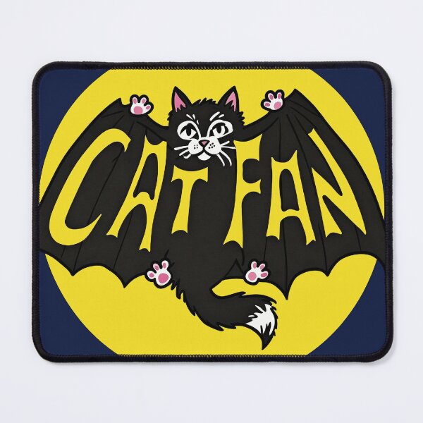 Item preview, Winged Cat Fan with Bat Wings designed and sold by Corinne Alexa Jackson.