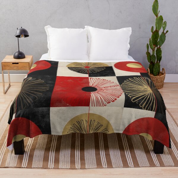 Item preview, Abstract Geometric Floral Grid designed and sold by TeutaDesings.